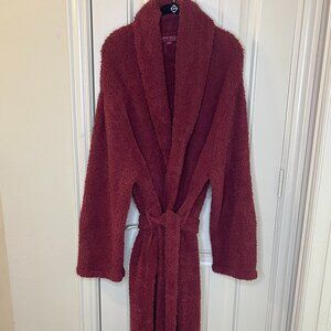 BAREFOOT DREAMS CozyChic Adult Brick Red/Maroon Robe, Size 2